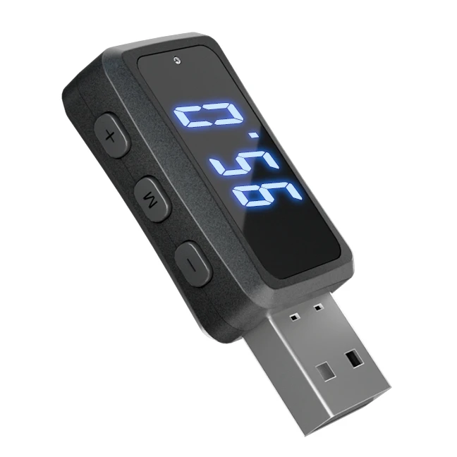 Автомобильный Bluetooth 5 3 FM02 мини-USB-передатчик приемник со светодиодным дисплеем громкой связи автомобильный комплект беспроводной аудио для Fm-радио