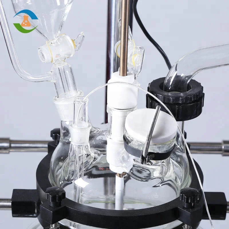 100l литр двойной слой измученный функция стеклянный реактор