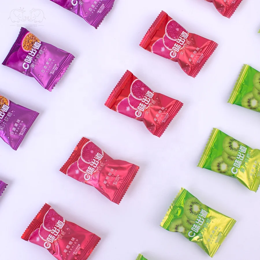 Wholesale Gummies In Bag Sweet and Sour Kosher Food Fruity Bonbons Gummy Candy Ball