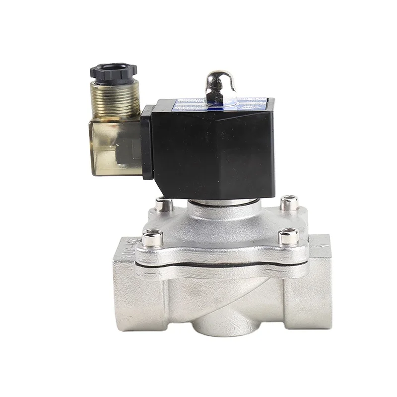 
DN25 1Inch 2/2 Way Fluid 2W Stainless Steel Body Direct Acting Solenoid Valve 