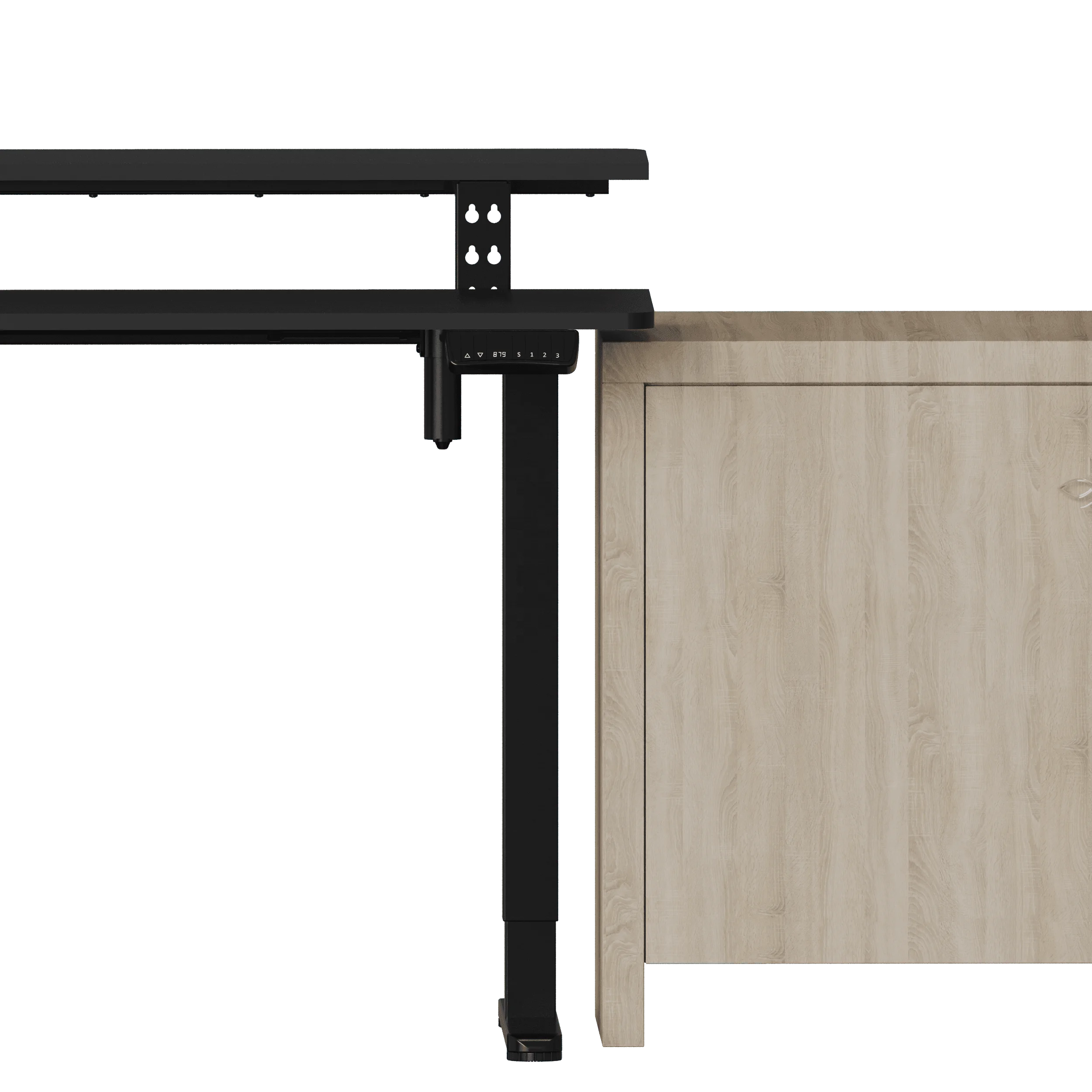 V-mounts Computer Standing Desk Office table with Dual-layer platform design VM-JSD5-01-DS