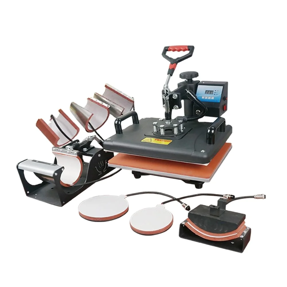 Press heat machine 8 in 1 Sublimation Machine for Mug t-shirt plate printer cap machine with CE certificate