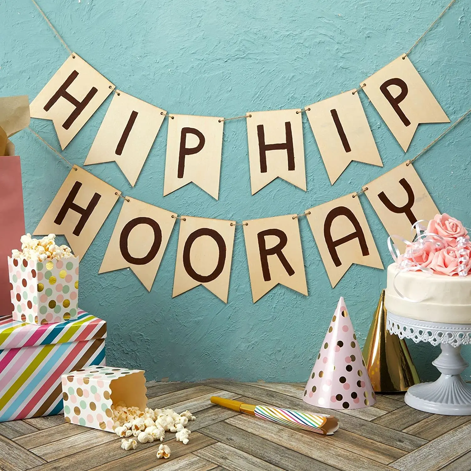 Unfinished Blank Wood Sign for Crafts DIY Painting Banner Flags Christmas Wedding Birthday Party Home Wall Hanging Decor