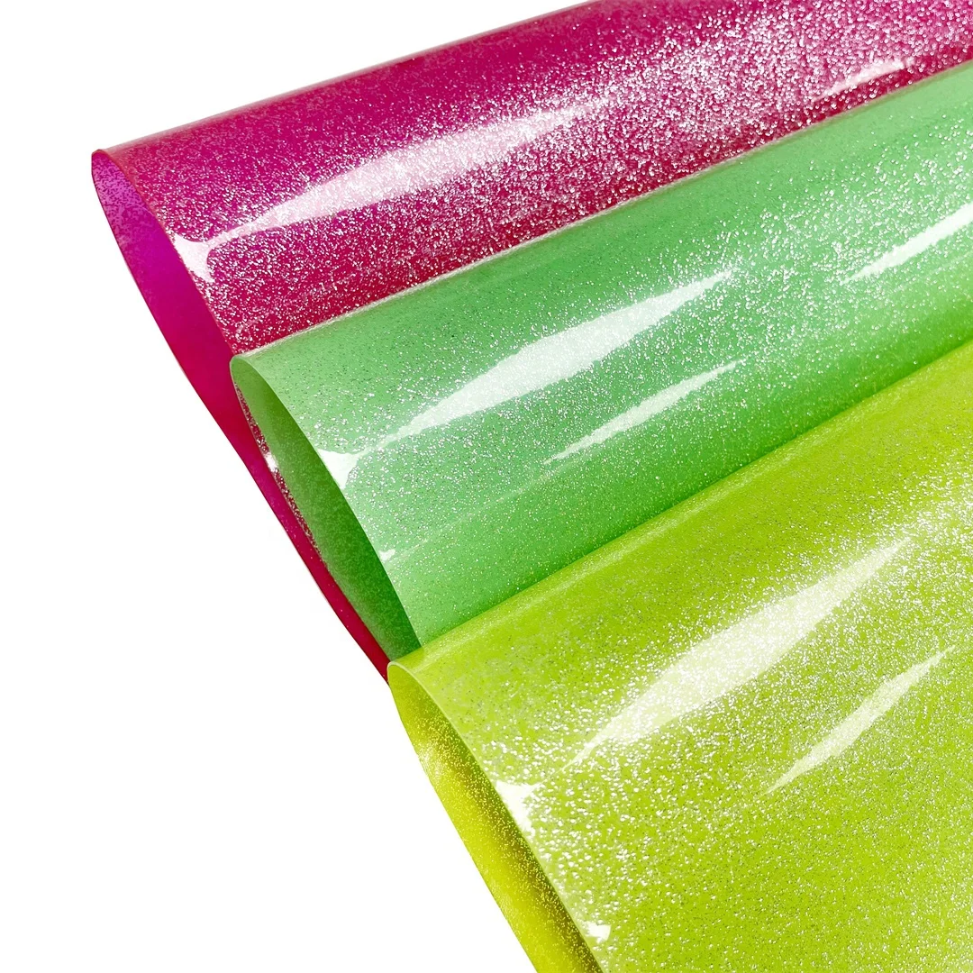 Colorful  sliver glitter TPU  Artificial Leather, Thickness 0.8mm, TPU For Shoes And Bags