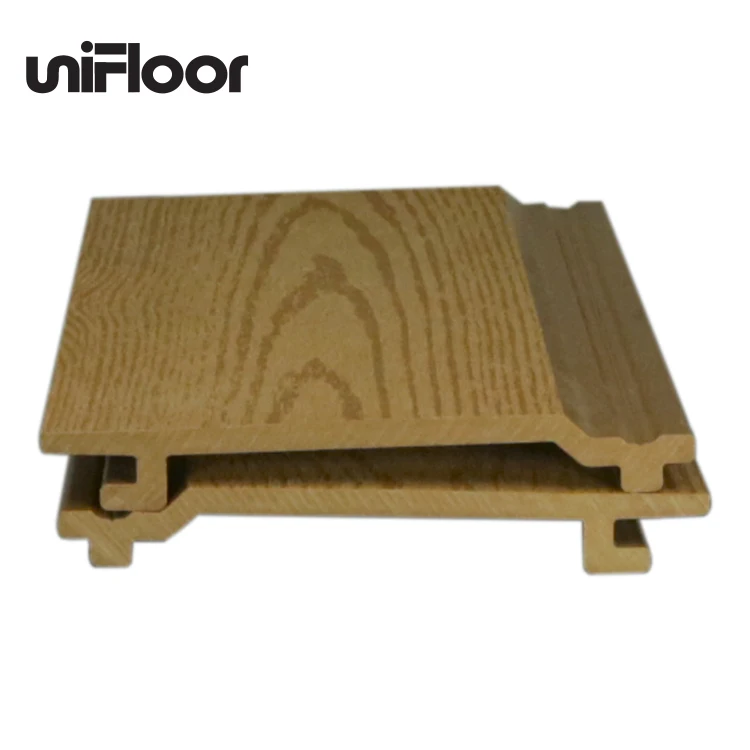 External  Wood Composite Panel Wood Grain Pattern  WPC Wall Wladding,External Vertical Wood Siding