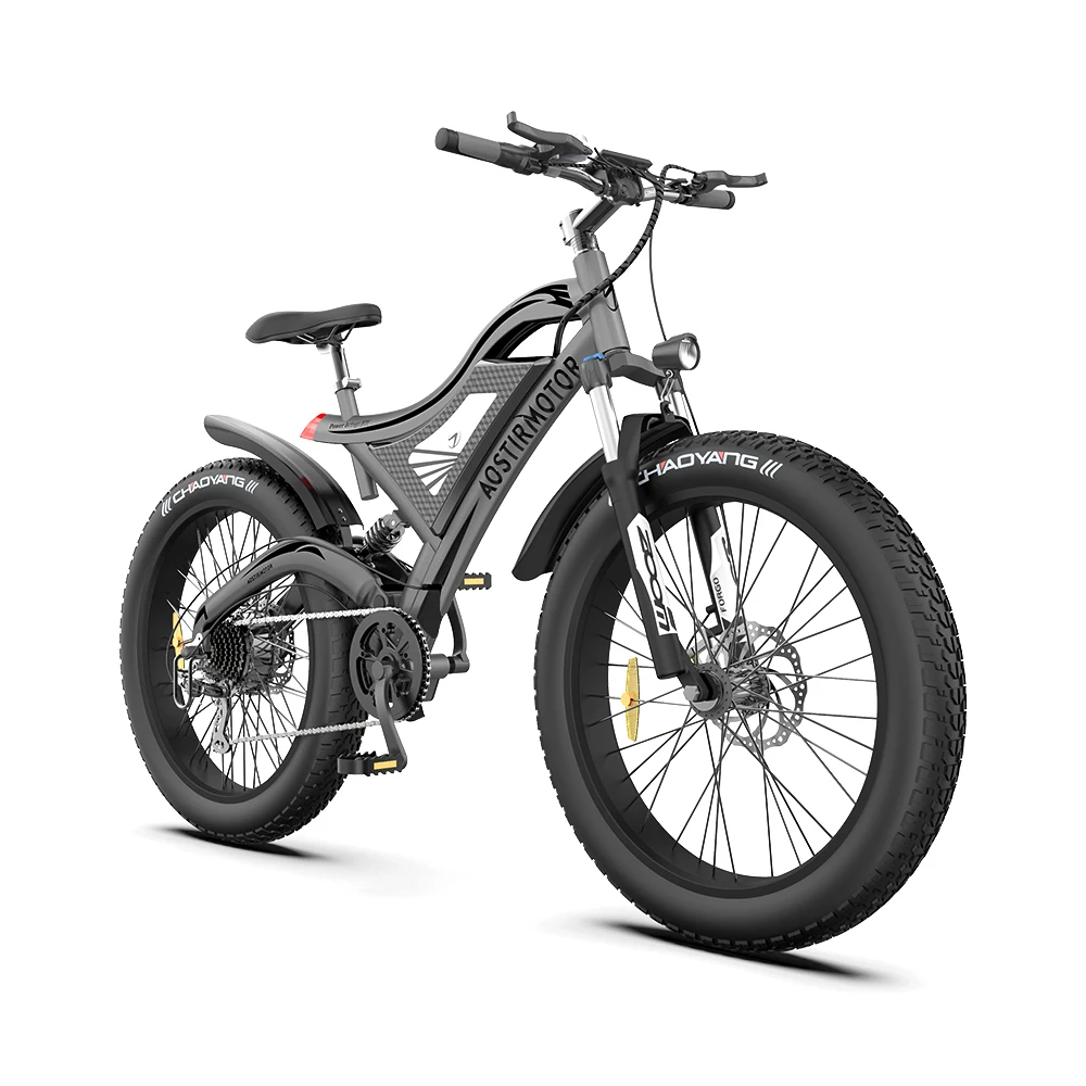 2022 Brushless Fast Speed Mid/Rear Drive 750W/1000W 48V Fat Tire Electric Mountain Bike