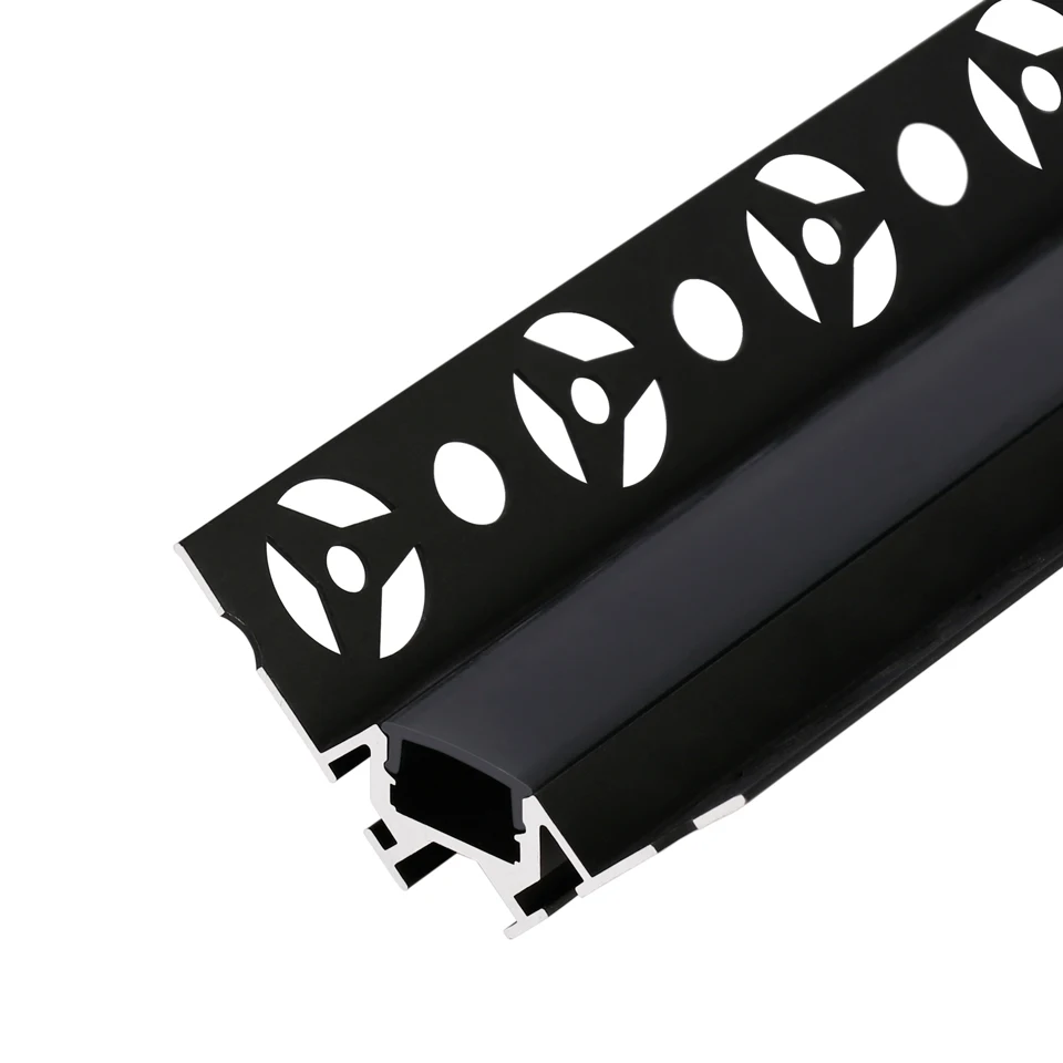  2021 Years New Tooling Recessed Led Aluminum Channel Lighting With Black PC Cover And SMD5050 Strip For