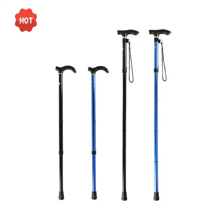 Wholesale Aluminum Adjustable Folding Walking Sticks Telescopic Cane for Elderly