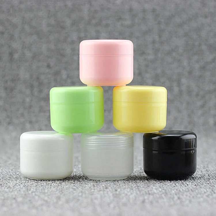 Прозрачная Круглая Пластиковая банка для образцов крема, 20 мл, 50 мл, 100 мл