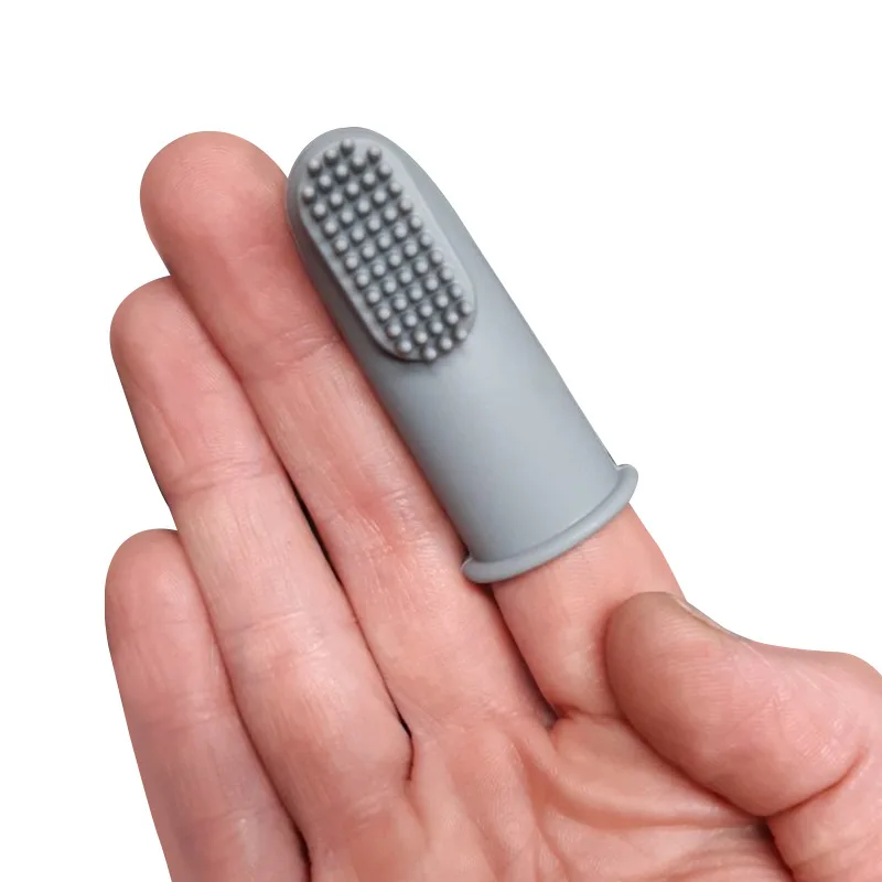 Soft Baby Finger Toothbrush Silicone Teether For Children Oral Hygiene Teeth Clean Training