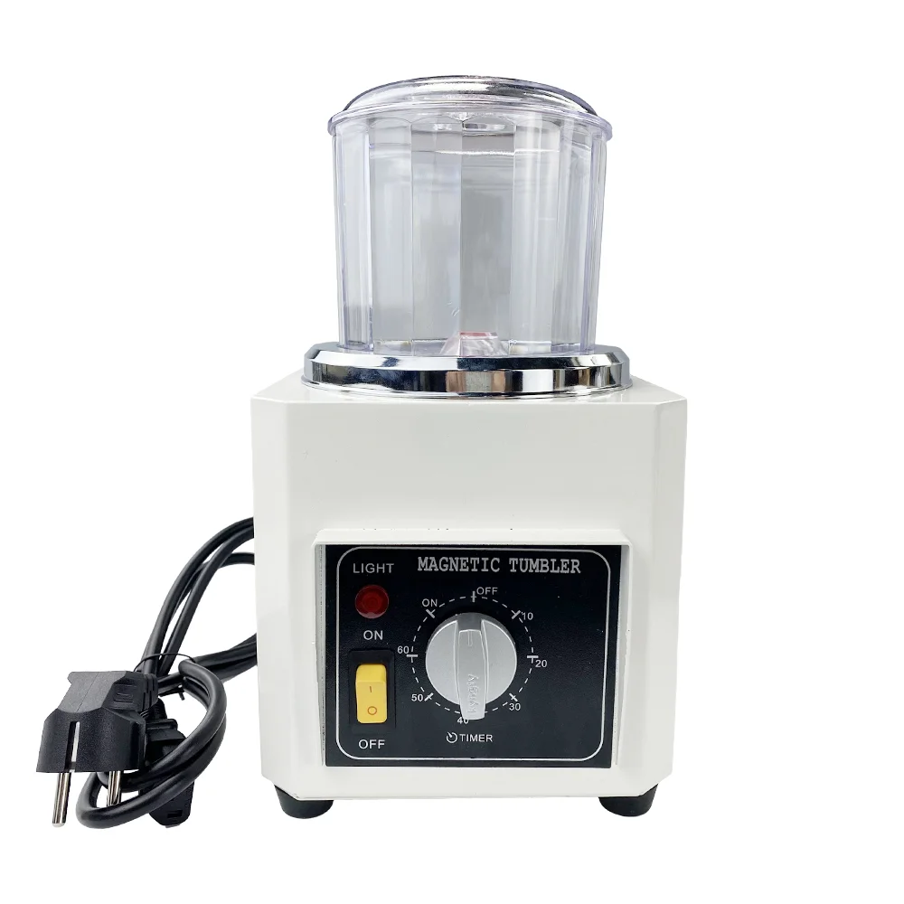 220V/110V KT-90 Magnetic Tumbler Polishing Machine Grinder Jewelry Magnetic Polisher for Hardware Deburring Chamfering