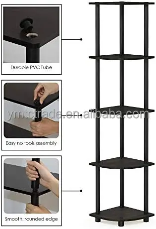 Markdown Sale Stocked 3 Tier Wooden Corner Shelf Kitchen Rack 5-layer 3 Tier Bathroom Corner Rack Bathroom Shower Shelf