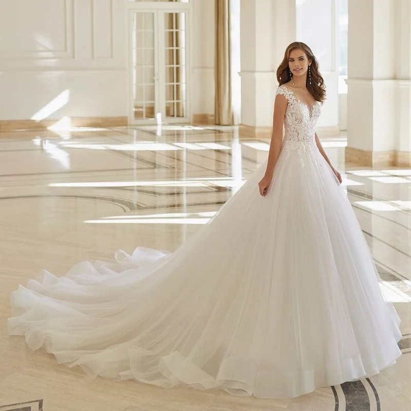 Beautiful with beautiful beads wedding dress bridal robe de mariage