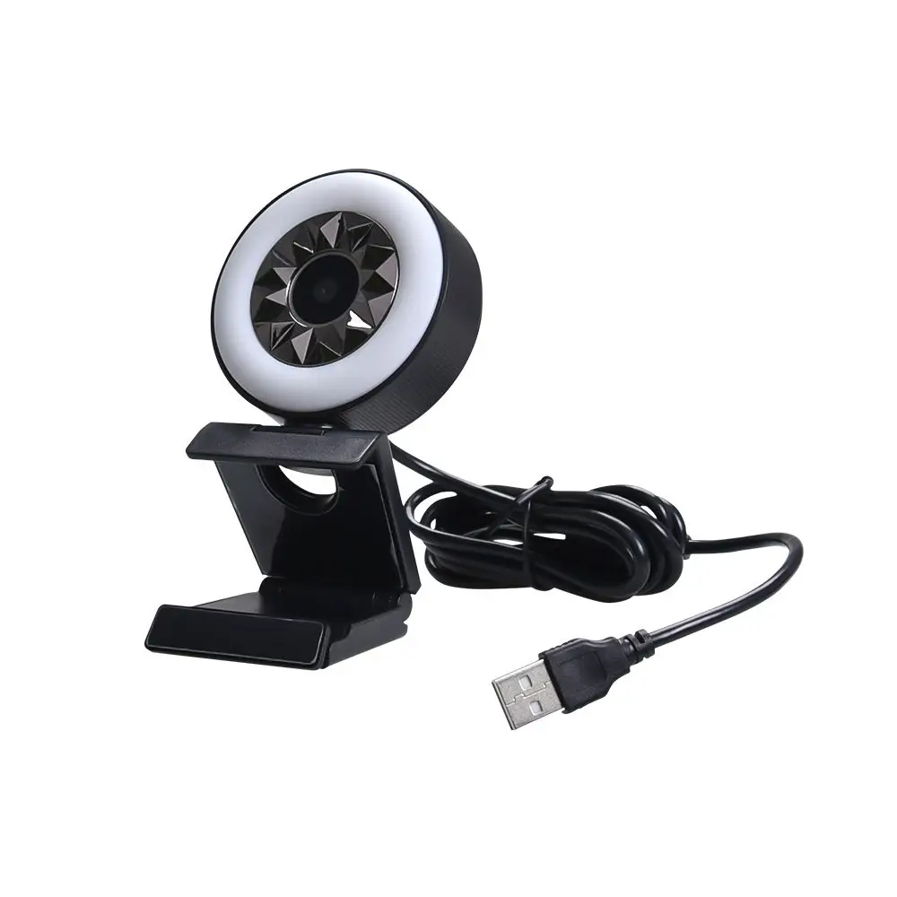 Metal shell drive less online conference auto focus Full HD 1080P 2K USB 3.0 webcam with LED light