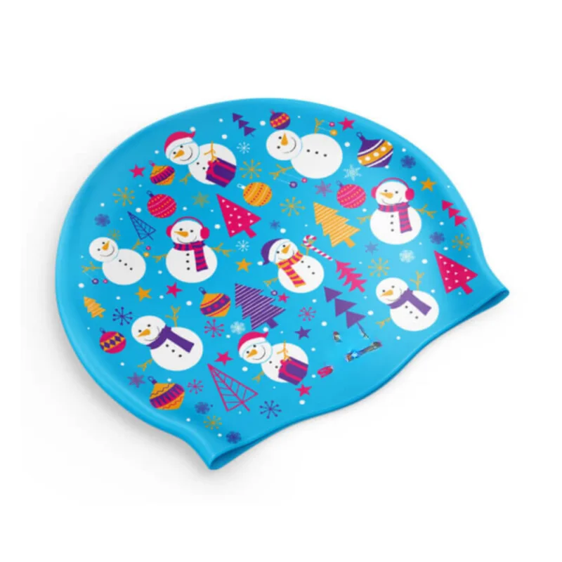 Christmas High Quality Best Water-proof Swimming Hats High Elasticity Silicone Swim Caps Hotsale Bath Caps