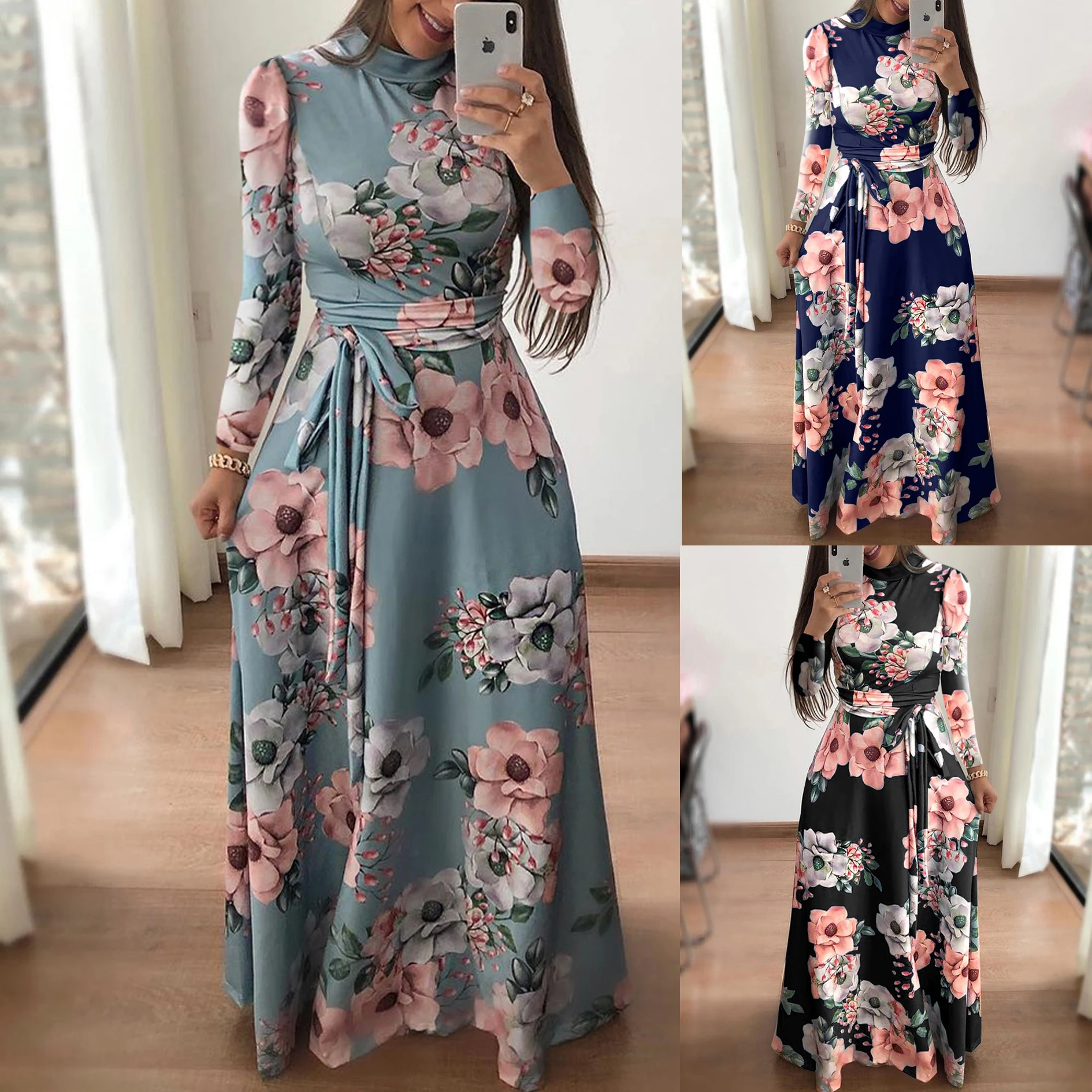 wholesale factory summer boho style sublimation printing woman Clothes casual lady elegant dresses women Floral dress