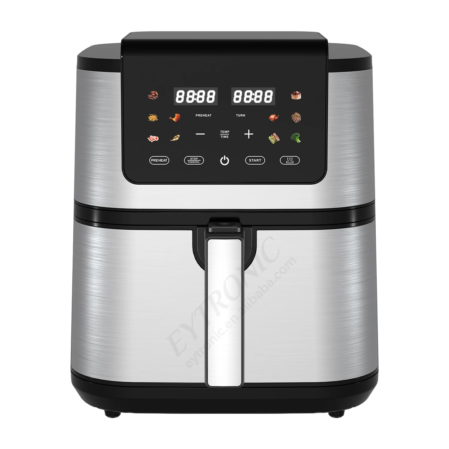 5/6/7/8/9/10L air fryer multi-function double heating digital air fryer oven oil free smart air fryers with viewing window