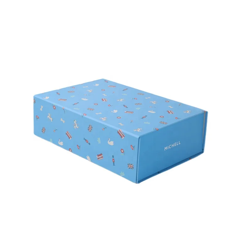 Косметическая Складная Подарочная коробка, картонная коробка для кукол, одежды, Складная магнитная бумажная коробка