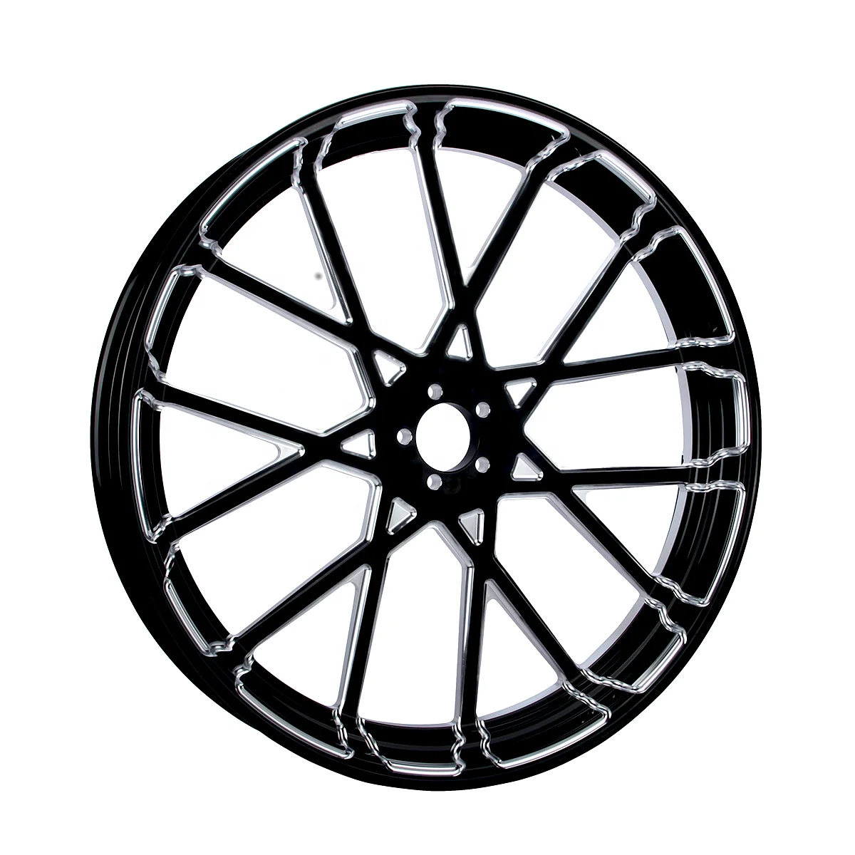 motorcycle retrofit forged aluminum rims with 23-inch hub