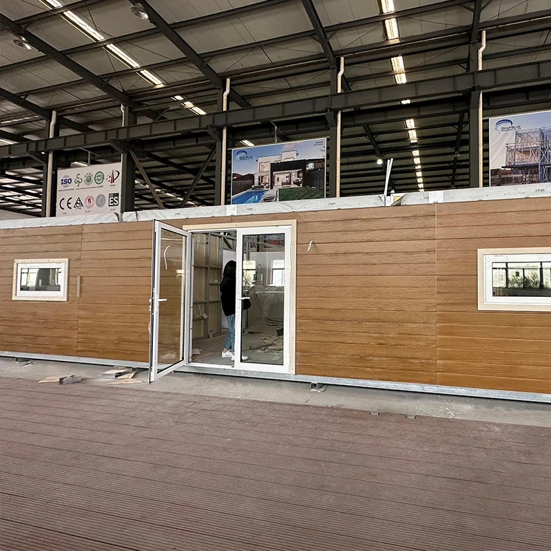 Портативный плоский дом с 2 спальнями сборный расширяемый туалетом и душем