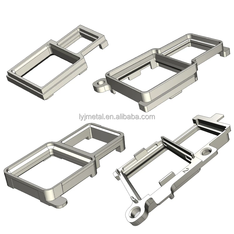 Custom Precision Molding Phone Camera Holder Parts Products Zinc Alloy Cast Mould Makers Metal Die Casting Service Factory