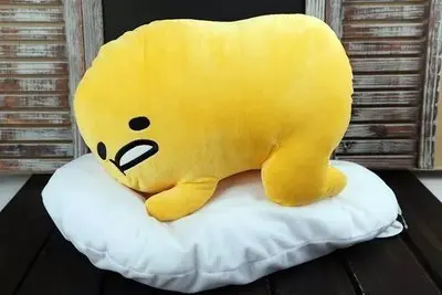 Hot Sell Soft Gudetama Lazy Egg Charm Toy Lovely Cartoon Cute Lazy Eggs Soft Stuffed Plush Doll Pillow