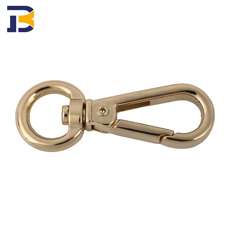 In Stock Bag Parts & Accessories 0.5 0.6 0.8 1 Inch Bag Dog Hook Wholesale 13 16 20 25mm Lanyard Metal Swivel Snap Hook For Bag