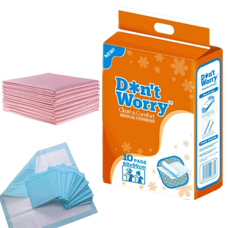 OEM 60*60 and 60*90cm Under Pad for Adult Incontinence Towel Fluff Pulp SAP Bed High Absorption Sale
