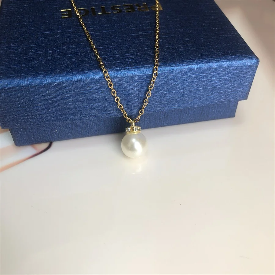 Wholesales promotion plastic pearl necklace and earrings set for women