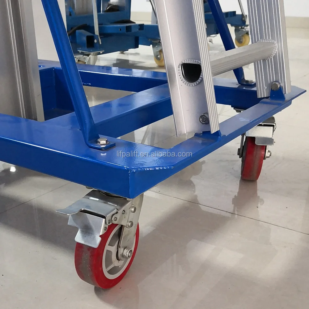 120kg Portable Manual Telescopic Aluminum Lift Platform