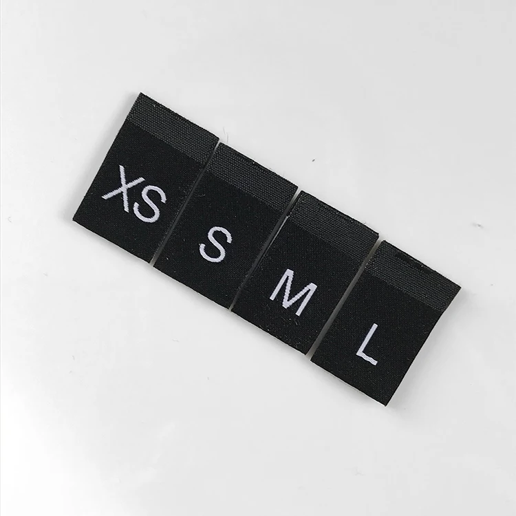 Center Fold Custom T Shirt Apparel Garment Clothing Woven Hem Size XS S M L Label Tags