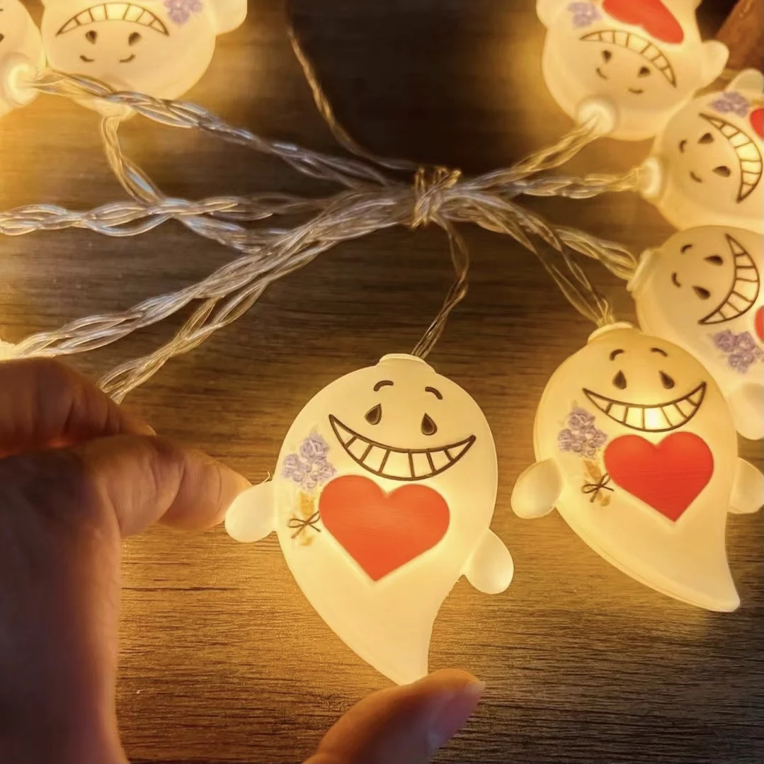 High Quality  1 2 3 m  5  10  20 LED  Halloween Decoration  Ghost Skull Bike Lights