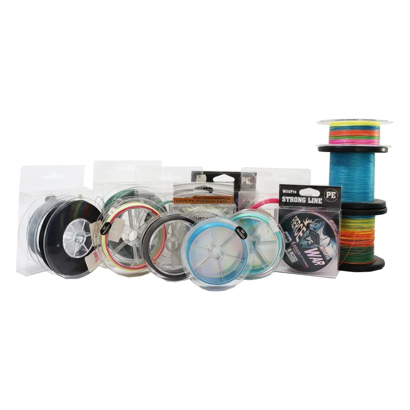 braided line professional customization free sample multi color size 4x-12x multifilament super fishing line PE braided line