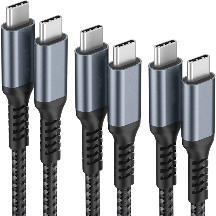 New Arrival Nylon 20V 3A PD Usb C To Usb C 5m Usb Pvc 60w Fast Charging Data Cable