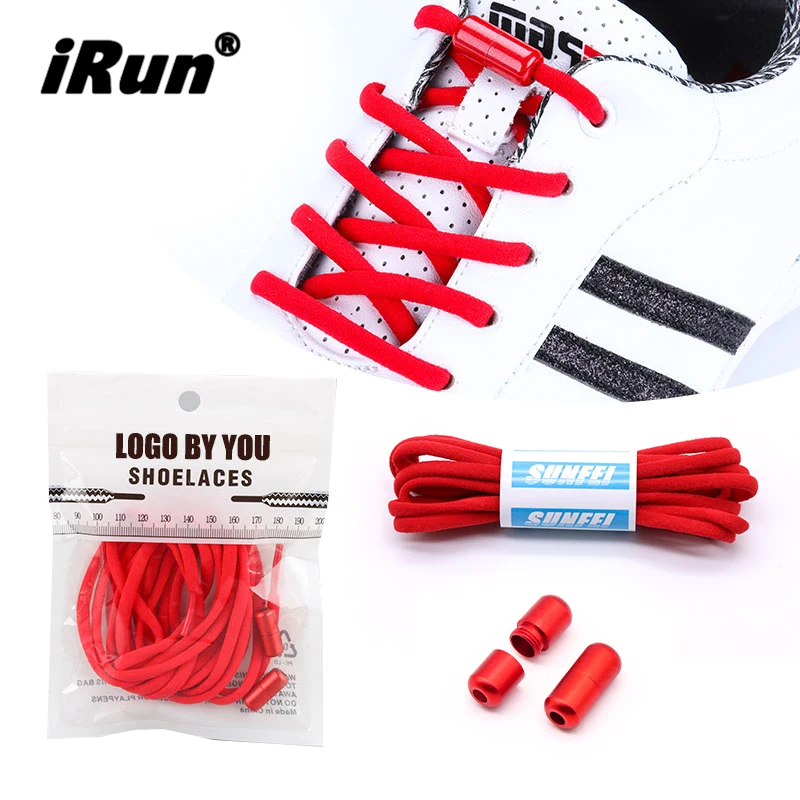 iRun semicircle Shoelace Buckle Lock Metal Capsule Clasps Elastic Laces Clasps Aluminum Buckle Ends for Athlete no tie shoe lacs