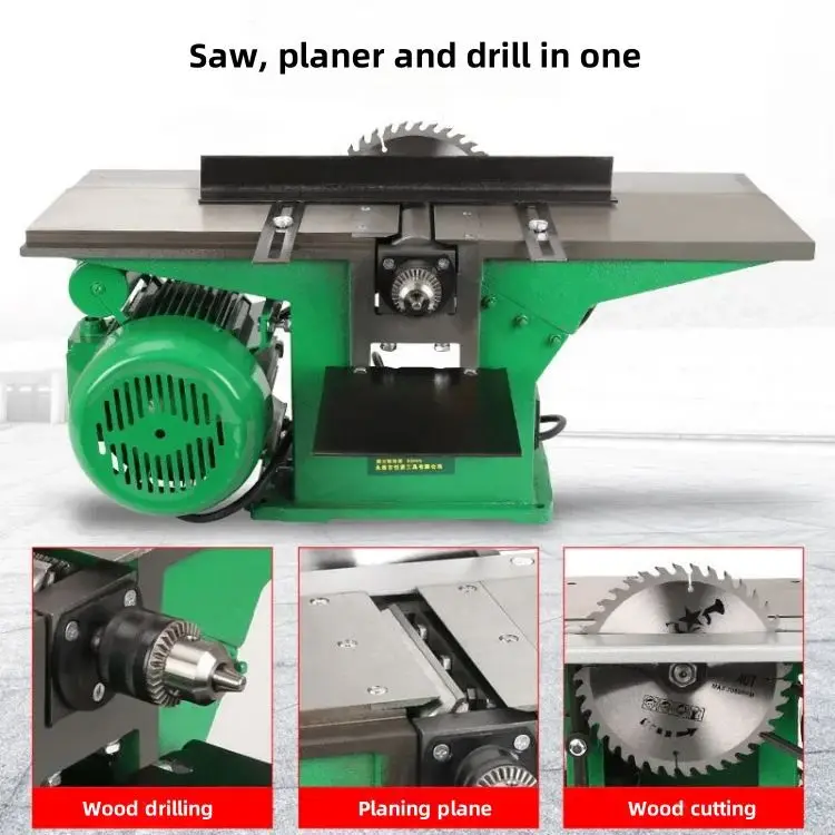 Woodworking Electric Thickness Planersquare Hole Table Sawmultifunctional Combined Woodworking Machine Tools