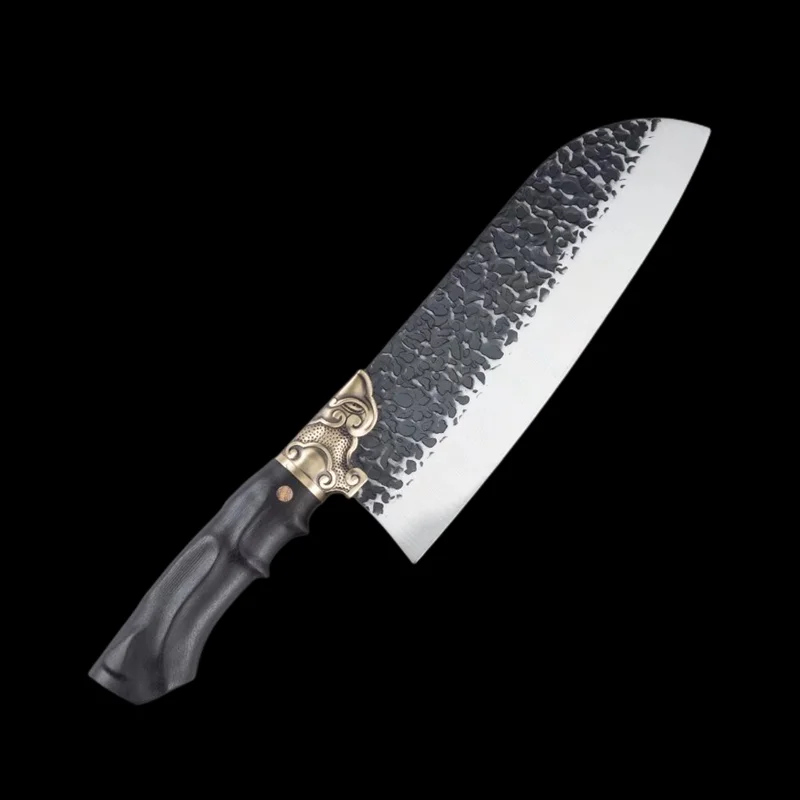 Chinese kitchen knife forged stainless steel three piece set high-end boutique knife recommended by chefs for cooking knives
