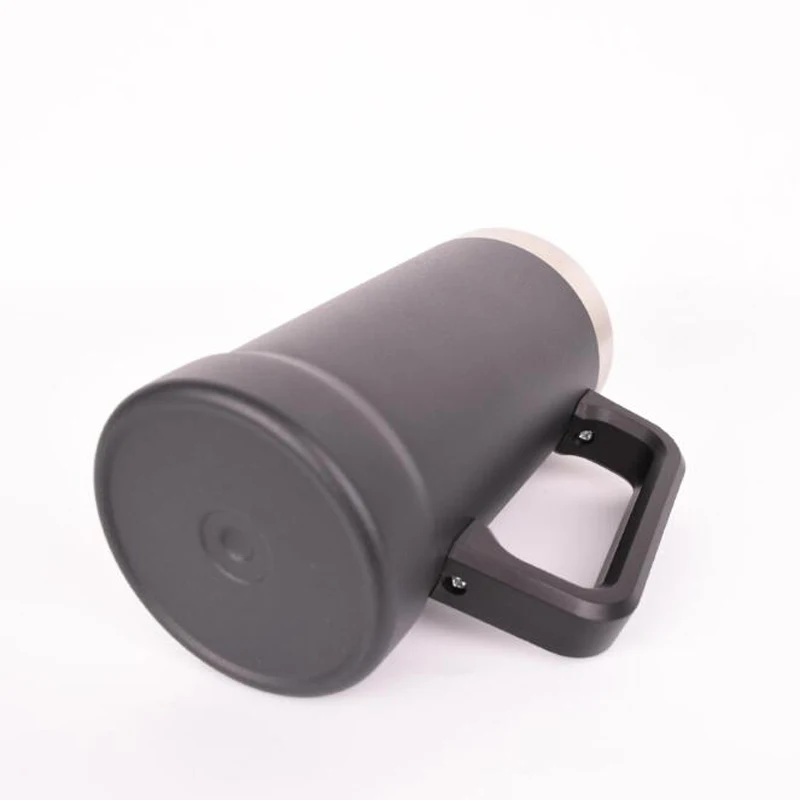 Stainless Steel Beer Mug 24oz Insulation Vacuum Coffee Mug Big Grip Beer Stein Cup Double Wall Water Tumbler