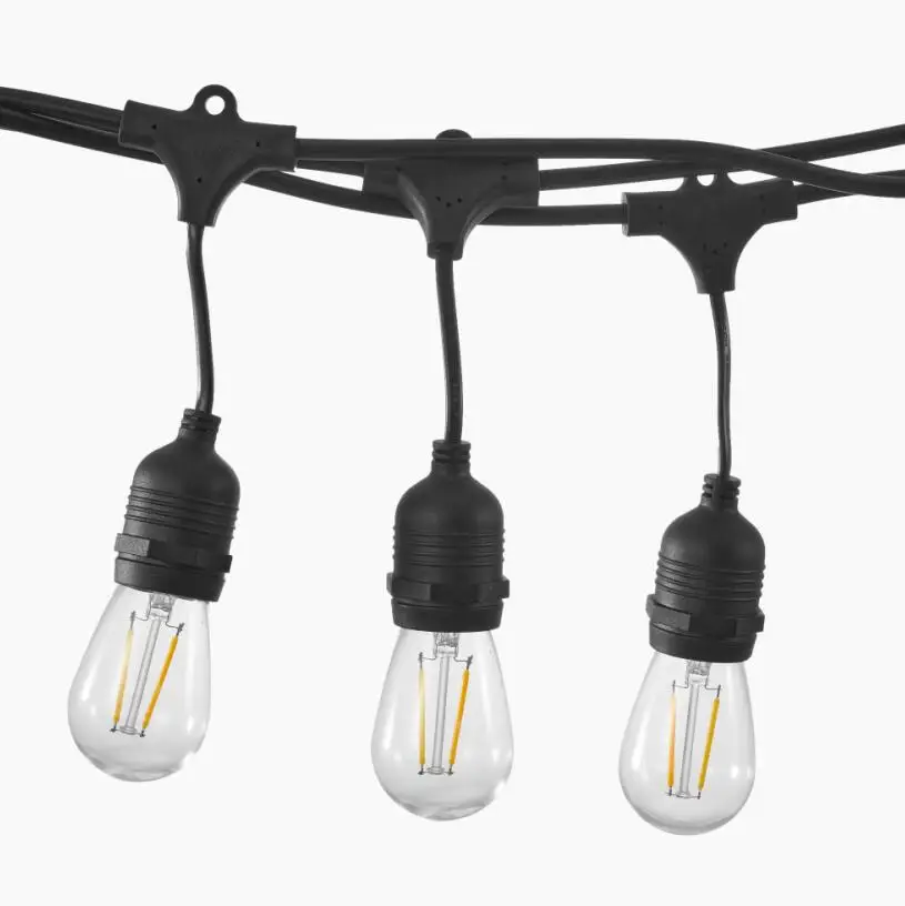 Светодиодная лампа 48 футов e26/e27 rgb dmx pixel со светодиодными лампами edison friles au plug Программирование 360 градусов гирлянда