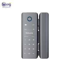 Qleung New Pattern Glass Door Lock G9S Tuya Remote Control High Quality Fingerprint Intelligent Door Lock