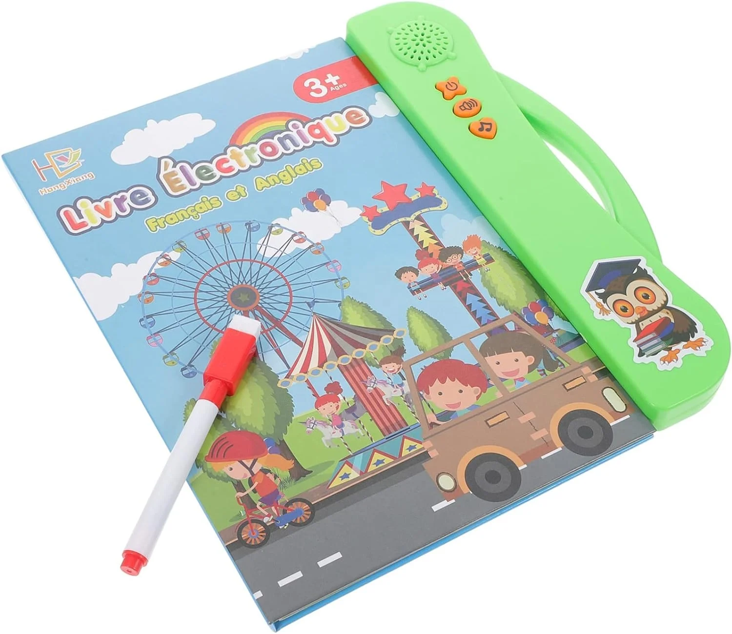 Learn Arabic and English Talking Sound Book Bilingual Toy Learning Educational Gifts for Children