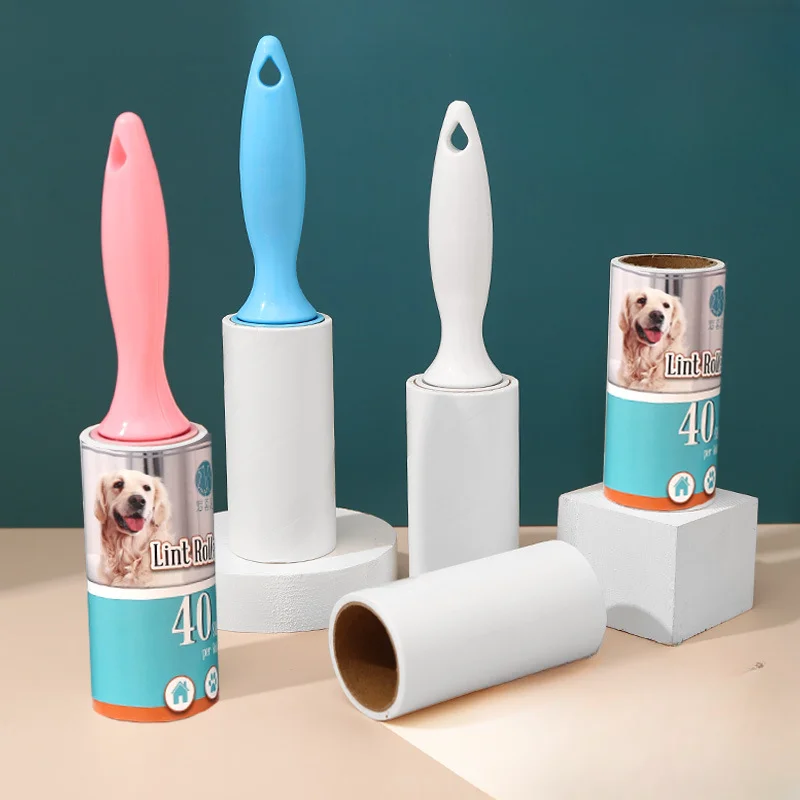 Sticky roller pet cat and dog hair sticker portable hair remover and stickler