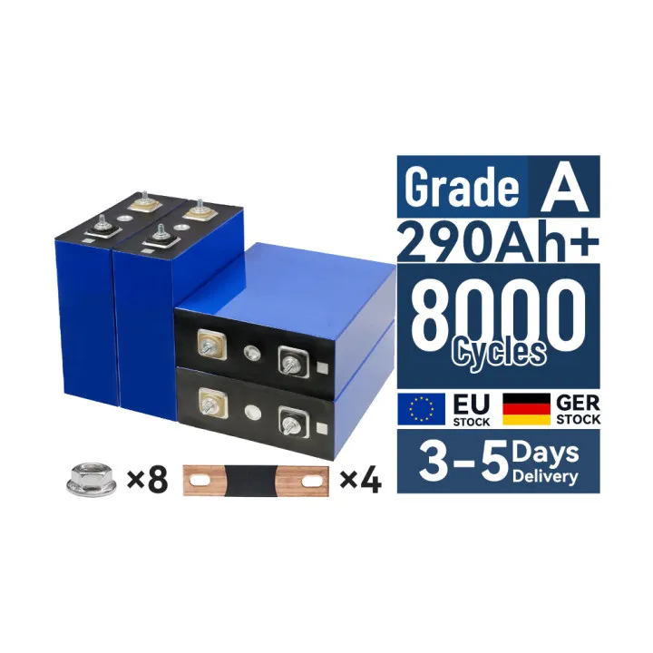 EU GRE stock 3-5 Days Delivery Grade A 300Ah 290Ah 280Ah 3.2v lifepo4 battery cell 6000 Cycles Prismatic Lithium Ion Akku