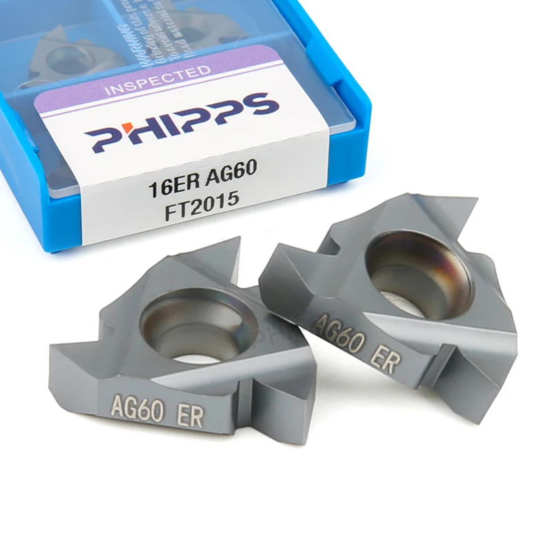 Токарный станок с ЧПУ PHIPPS 06/08/22/27 ER/IR, токарный инструмент 16ER AG60 11ER, токарная пластина для резьбы 16IR G60 и 16ER G60