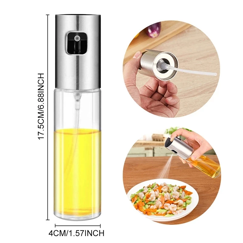  Kitchen Olive Oil Spray Bottle Vinegar Bottles Water Pump Gravy Boats Grill BBQ Sprayer Cooking Tools