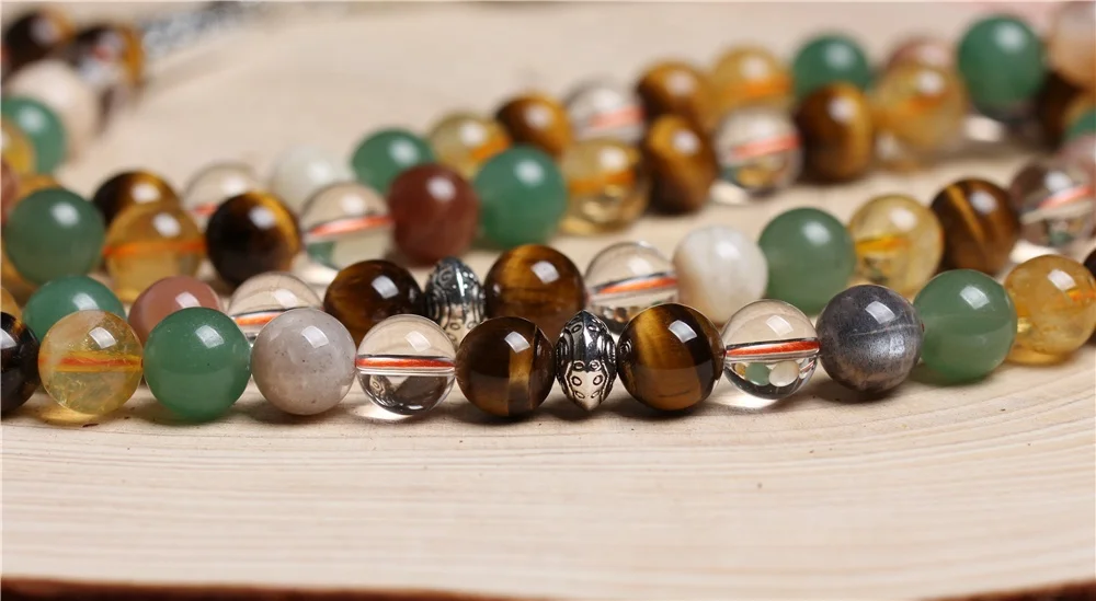 Handmade muslim prayer beads tiger eye stone/crystal/sun stone islamic rosary tasbih