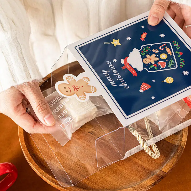 christmas gift box transparent plastic  box  ,Christmas plastic gift box with lid