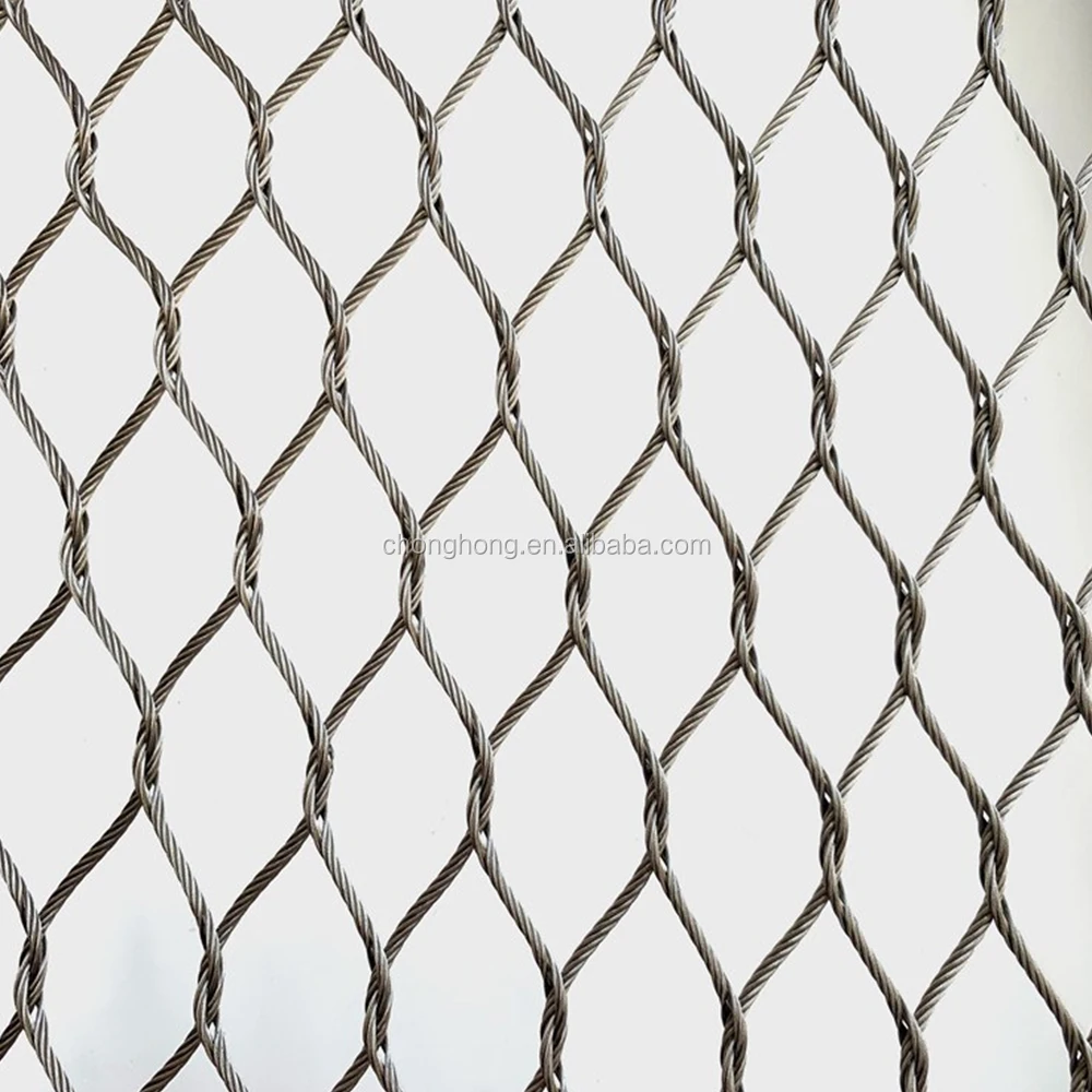 Вольерский корпус кабельная сетка узелкованный кабель из нержавеющей стали для зоопарка животных проволочная