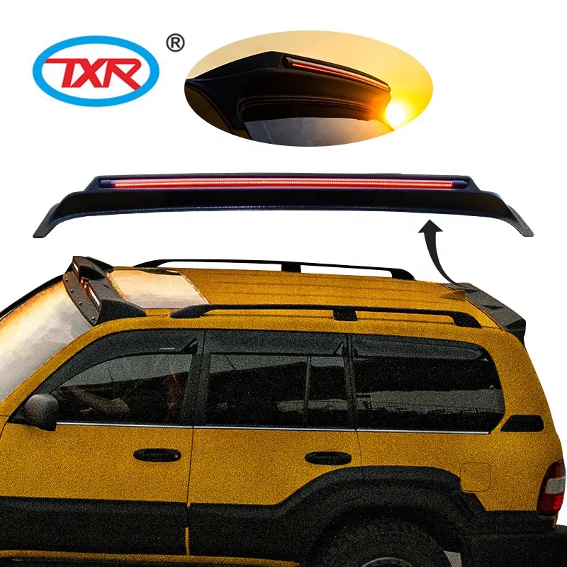 TXR Exterior Auto Parts Accessories Window Visor Bonnet Guard Roof Search Light Fender Flare FOR TOYOTA LAND CRUISER 100