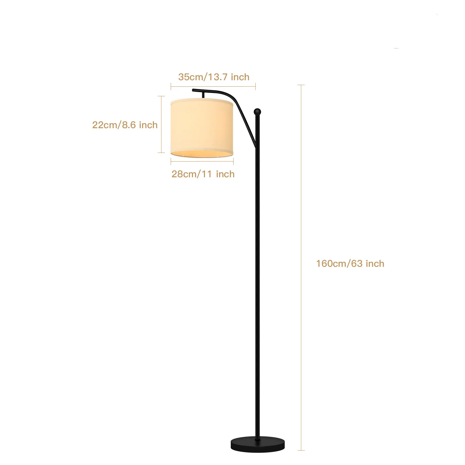 Лидер продаж современный креативный диван декоративная светодиодная лампа для пола с бежевым льняным абажуром